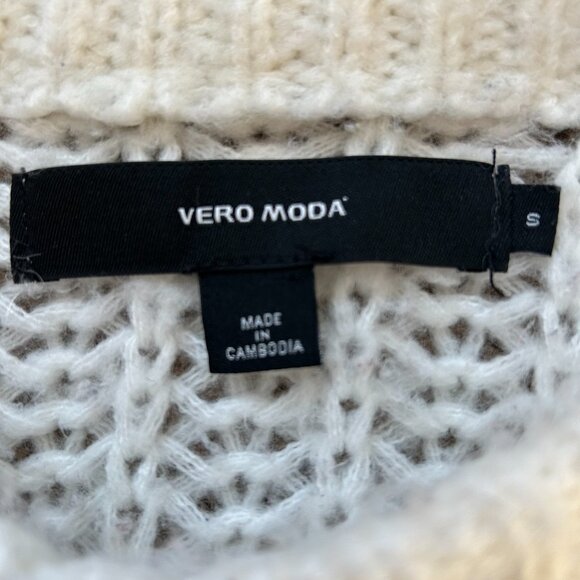 Vero Moda Women's Becca Color-Block Chunky Cable Sweater - US S - Picture 5 of 6